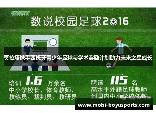 莫拉塔携手西班牙青少年足球与学术奖励计划助力未来之星成长