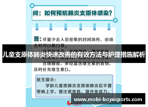 儿童支原体肺炎快速改善的有效方法与护理措施解析