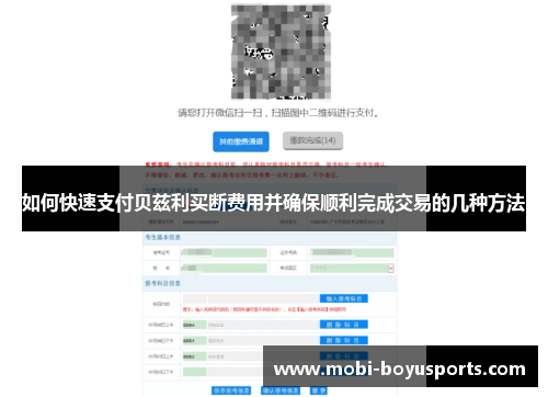 如何快速支付贝兹利买断费用并确保顺利完成交易的几种方法